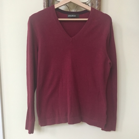 Eddie Bauer V neck sweater. M - Picture 1 of 4